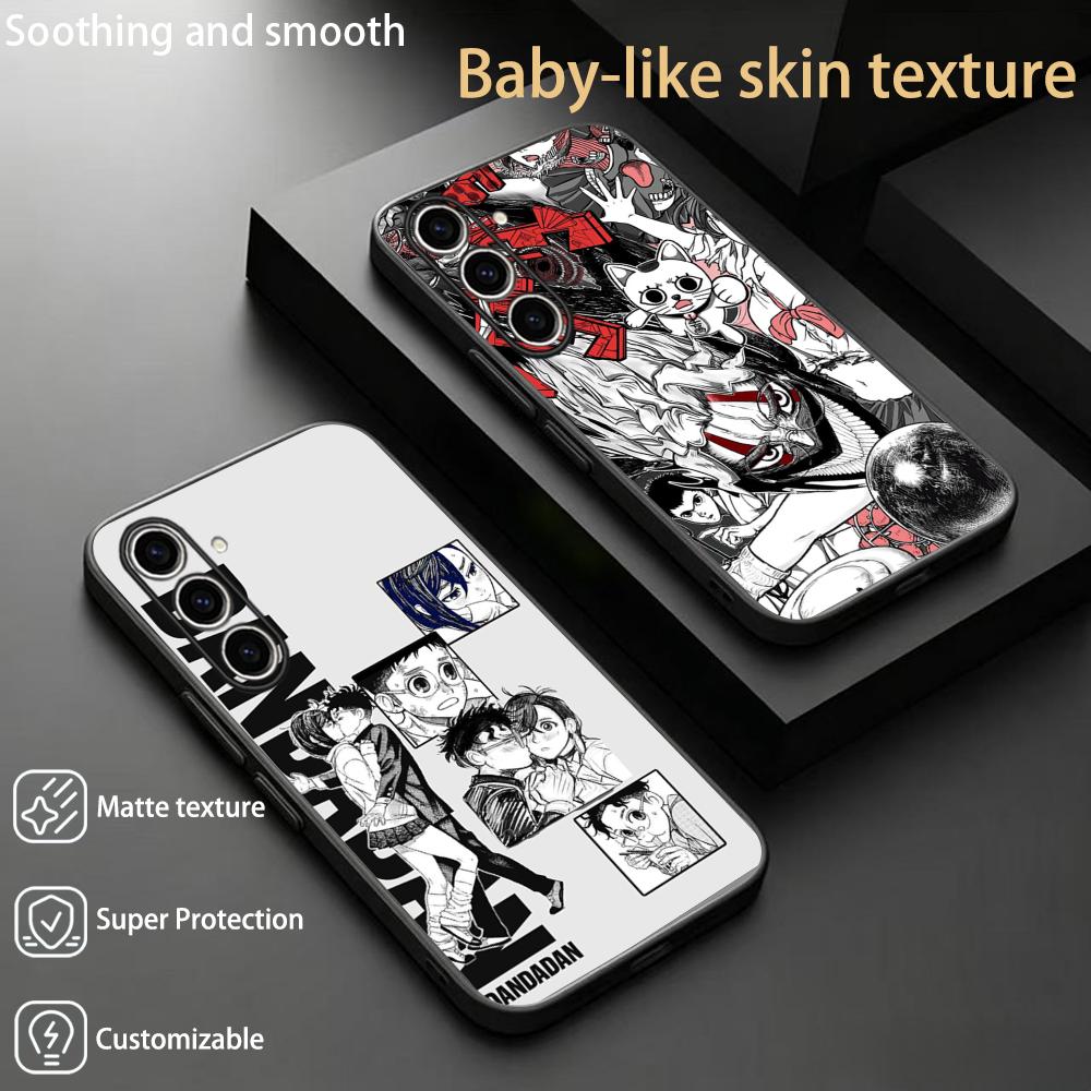 Phone Cases Black - Hot anime Dandadan pattern design Phone