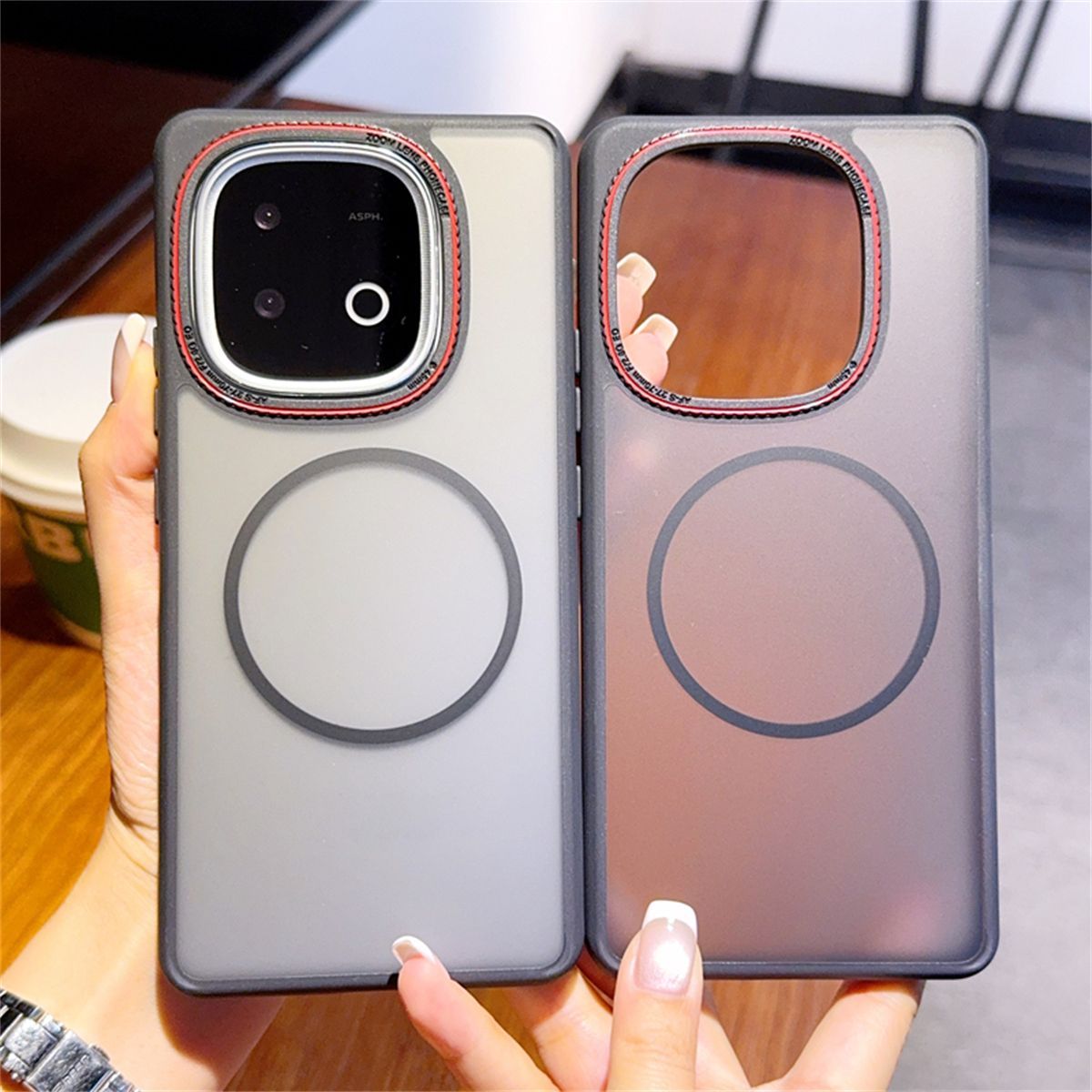 Ring Stand Case - Luxury Matte Magnetic Case for iQOO