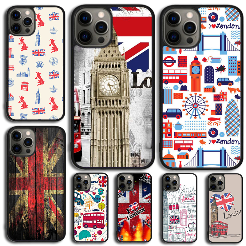 Phone Cases Art - London Bus England Big Ben Phone