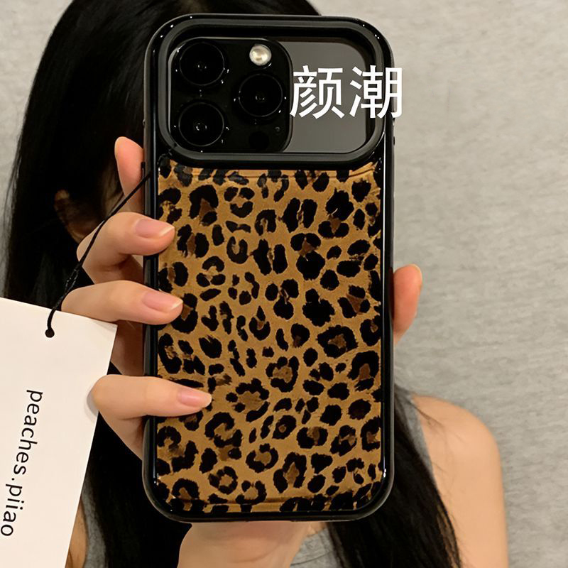 Phone Cases Brown - Ins Korean Style Brown Leopard Print