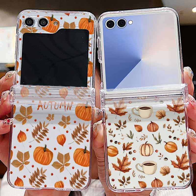 Phone Cases Z Flip 5 - Autumn Maple Leaf Pattern Phone Case