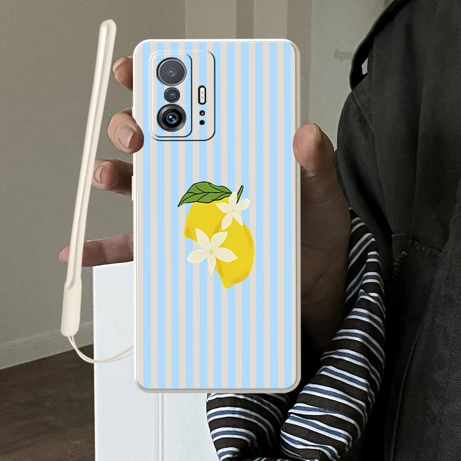 Phone Cases Xiaomi - Lemon Cool Stripe Pattern Case for