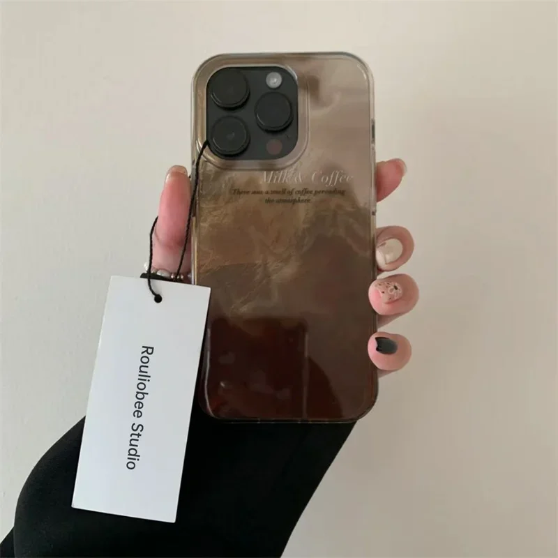Phone Cases Classy - Luxury Coffee Color Blending Gradient Phone