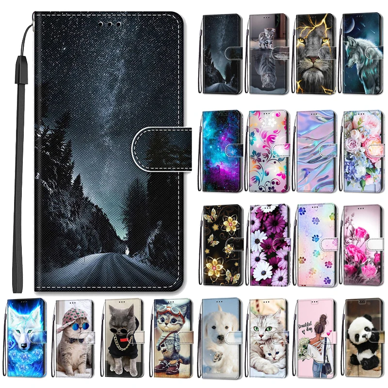 Phone Cases On Sale - Flower Pattern Flip Case For Samsung