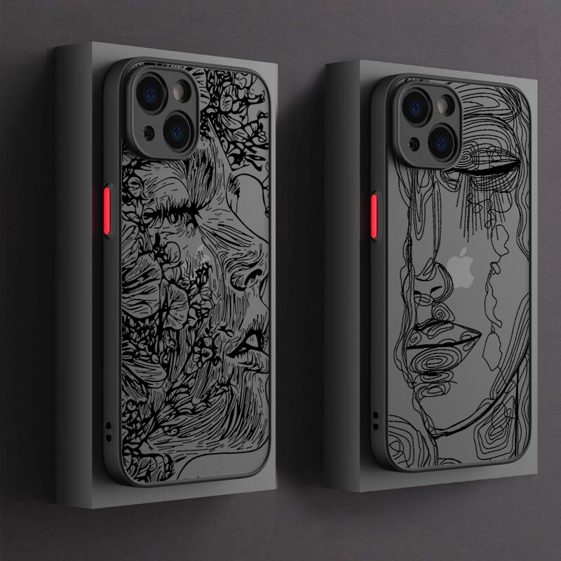 Phone Cases Art - Girl Women Face Art Phone Case