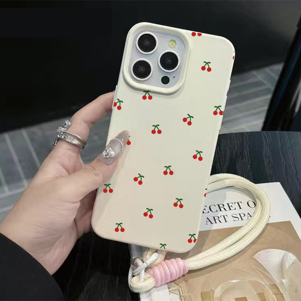 Phone Cases Cherry - Little Cherry Strap Rope Phone Case