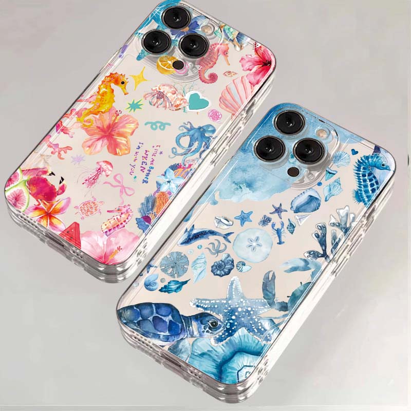 Phone Cases Samsung S25 Fe - Summer Cartoon Turtle Pattern Phone Case