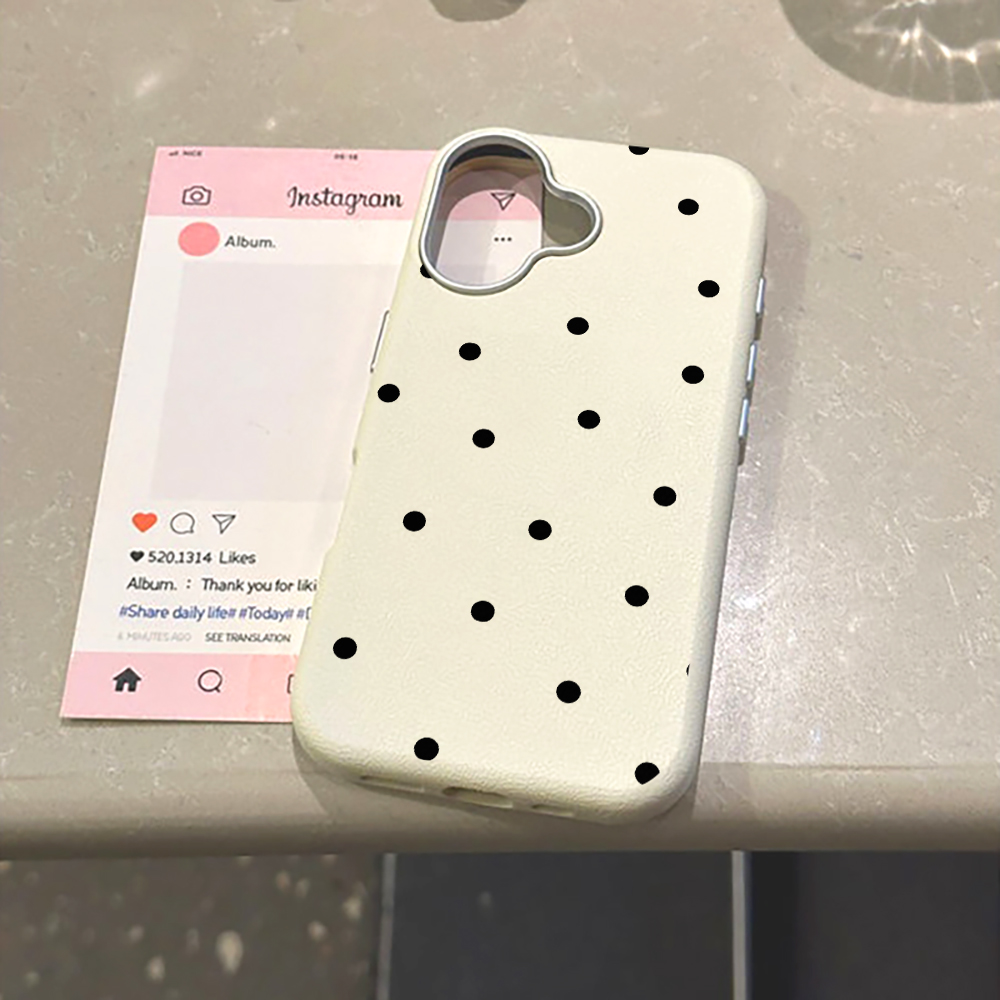Phone Cases Xiaomi 14T - Minimalist Black Polka Dot Phone Case