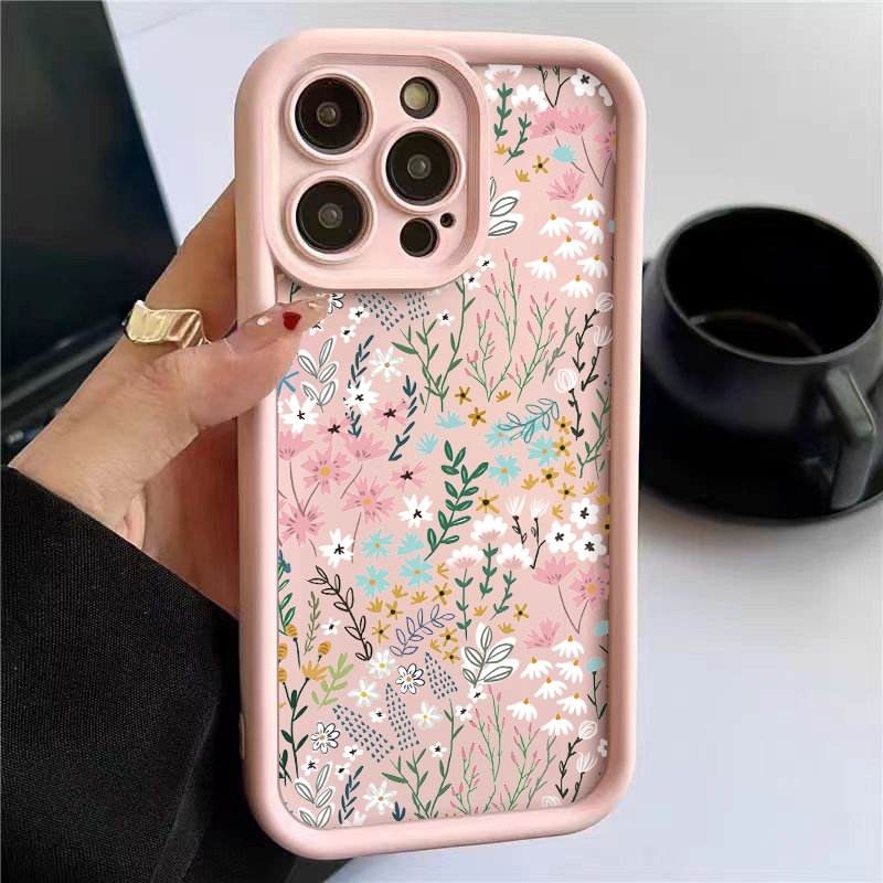 Phone Cases Xiaomi - Pink High-bamboo Floral Pattern iPhone Case