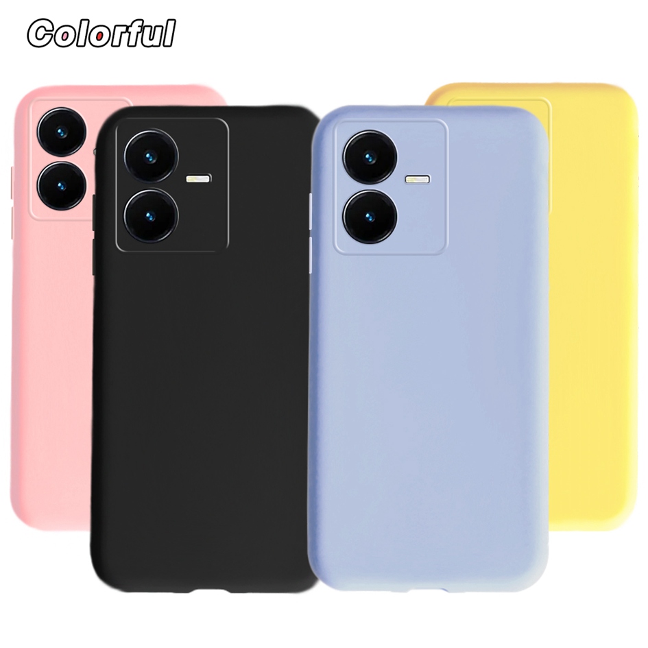Phone Cases On Sale - Candy Color Case For Vivo Y22s