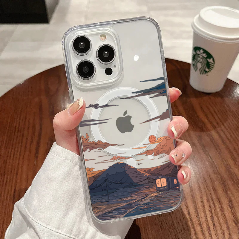 Phone Cases Durable - Sunset Pattern Fashion Phone Case For