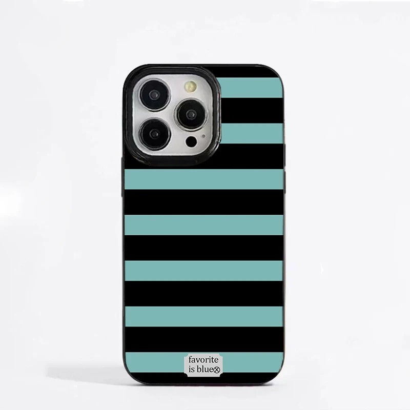 Phone Cases Classy - Luxury Blue Stripe Phone Case for