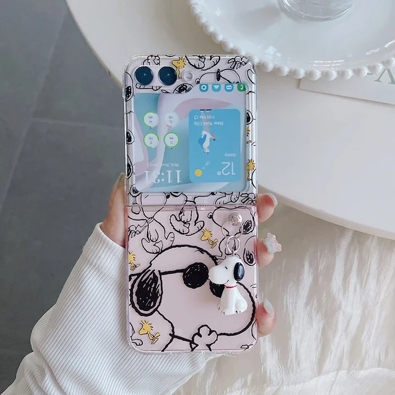 Phone Cases Z Flip 5 - Cute Cartoon Snoopy Charlie Brown Peanuts