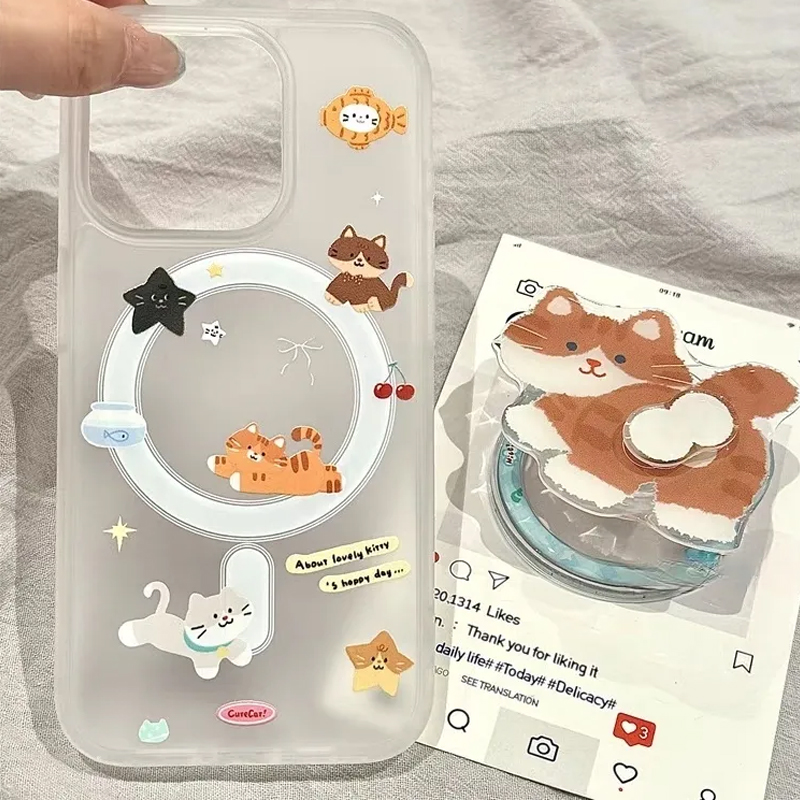 Simple Cartoon Funny Cute Cat  - Phone Cases Quirky review and price