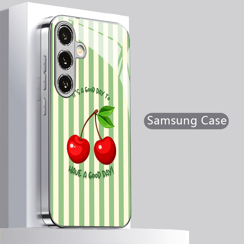 Cherry Stripe Pattern 2D Phone - Phone Cases Cherry review and price