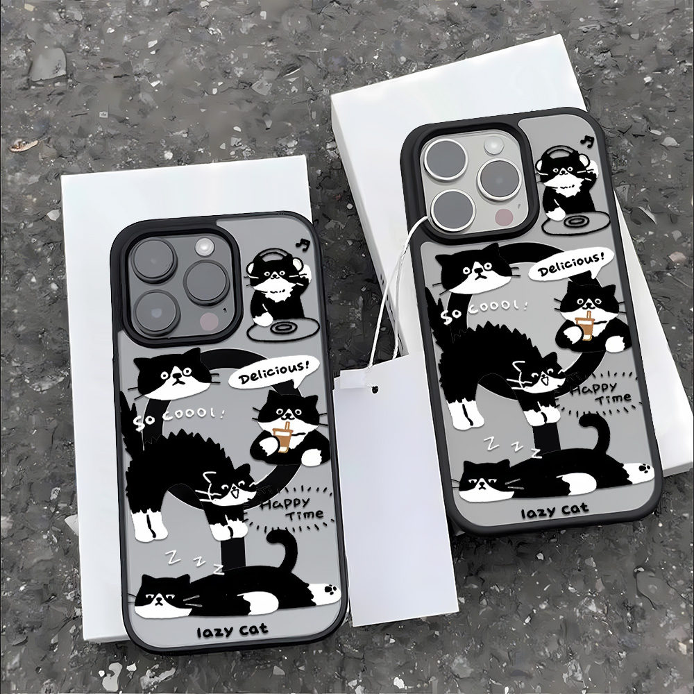 Funny Black Cat Wireless Charg - Phone Cases Quirky review and price