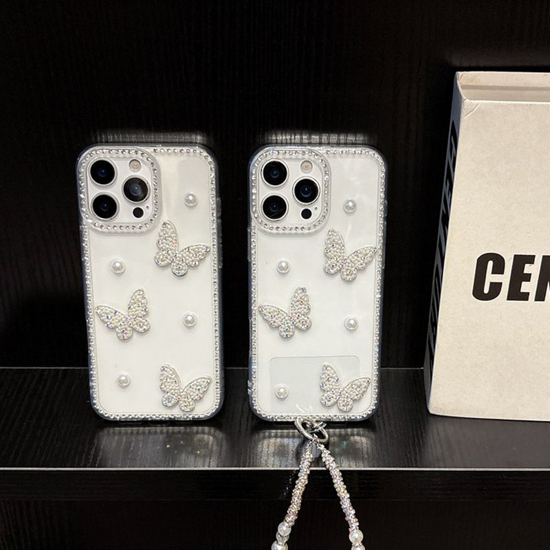 Pearl Butterfly Bling Diamond  - Phone Cases Loopy review and price