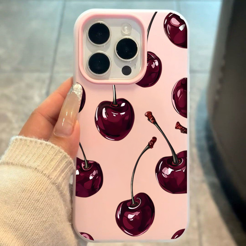 Red Cherry Jelly Phone Case Fo - Phone Cases Cherry review and price