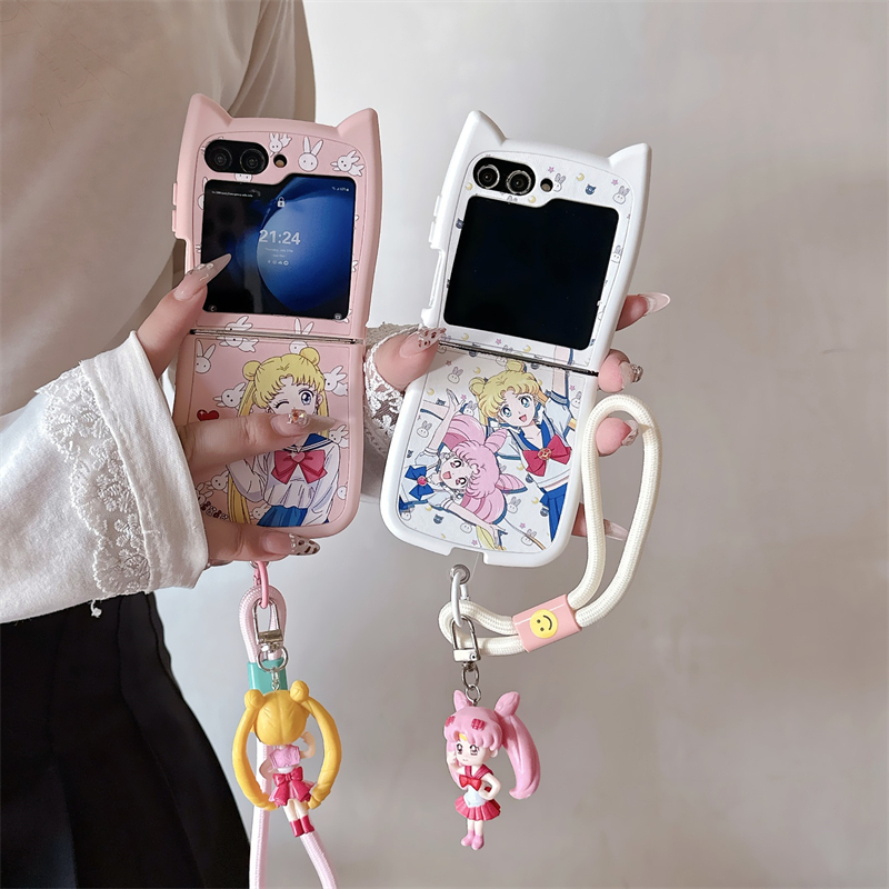 Cute Cartoon Japan Anime Sailo - Phone Cases Z Flip 5 review and price
