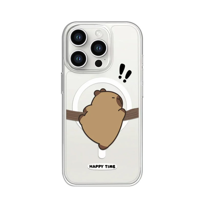 Cute Funny Tree Climbing Capib - Phone Cases Quirky review and price