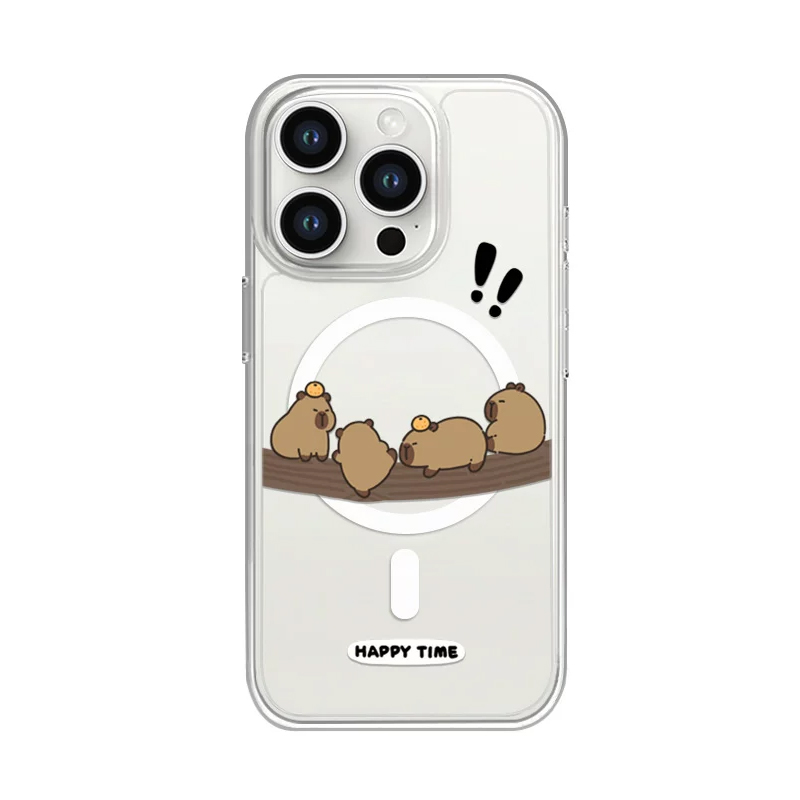 Cute Funny Tree Climbing Capib - Phone Cases Quirky review and price