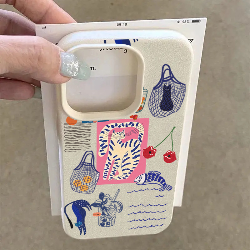 Cute Cherry Cat Print Phone Ca - Phone Cases Cherry review and price