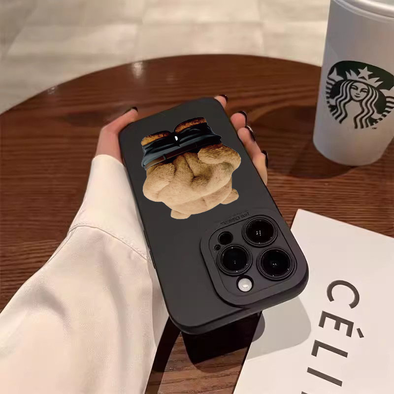 Funny Cool Bear Silicone Phone - Phone Cases Rugged review and price