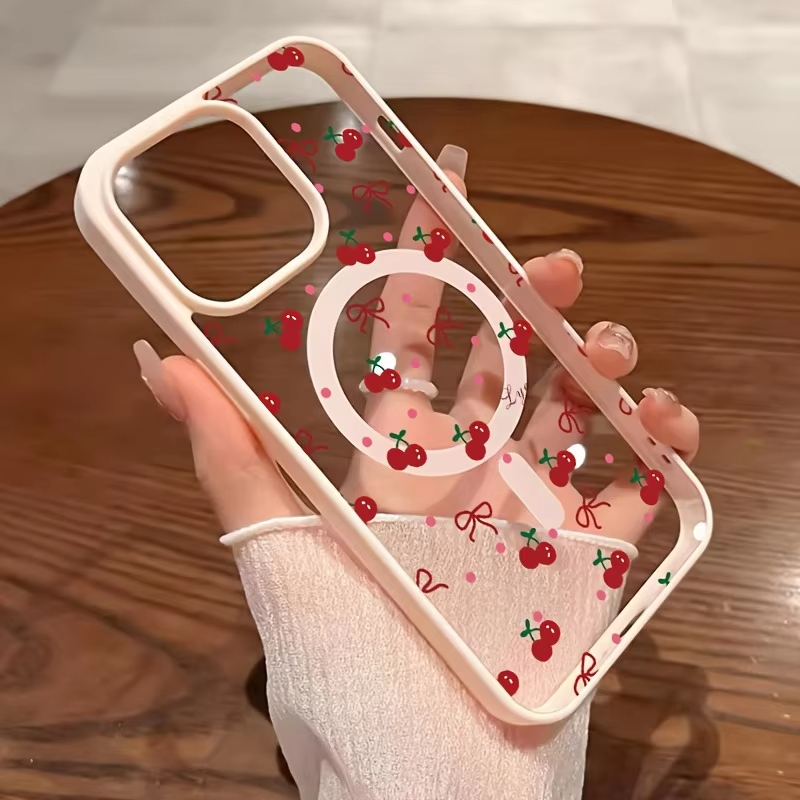 Red Cherry Printed Magnetic Ph - Phone Cases Cherry review and price
