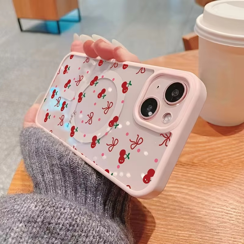 Red Cherry Printed Magnetic Ph - Phone Cases Cherry review and price