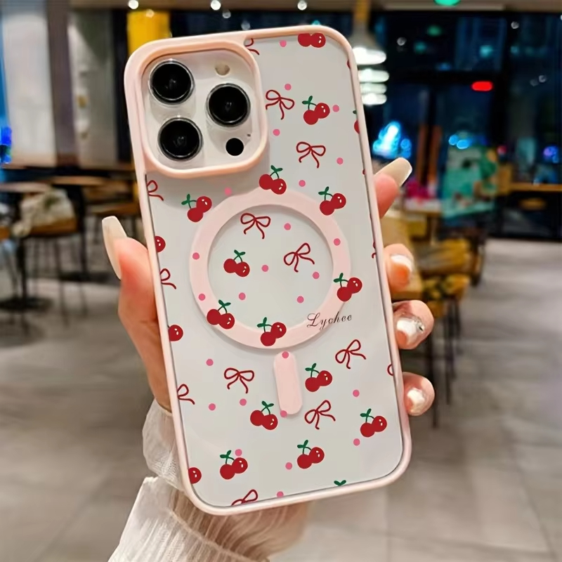 Red Cherry Printed Magnetic Ph - Phone Cases Cherry review and price