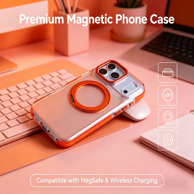 Luxury Laser Gradient Magnetic - Ring Stand Case review and price