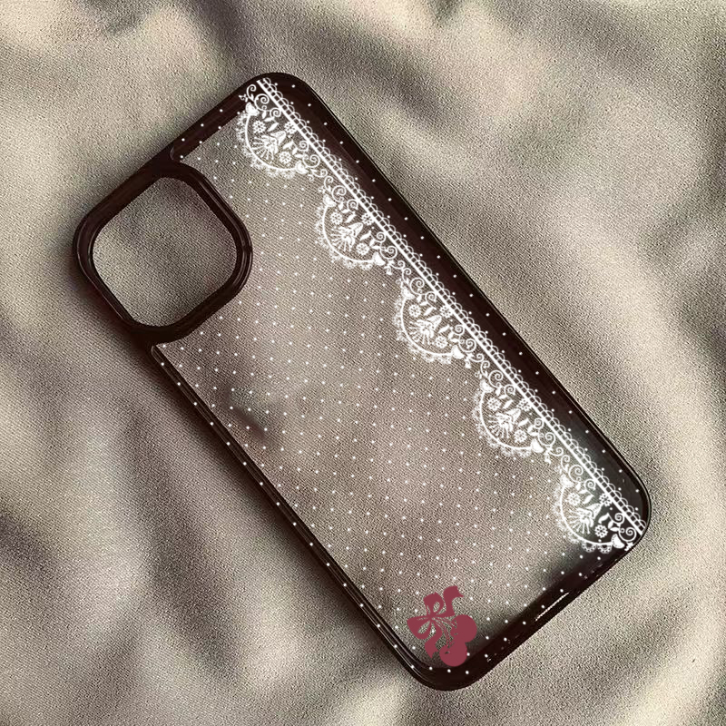 Cute Cherry Bow White Lace Pol - Phone Cases Cherry review and price