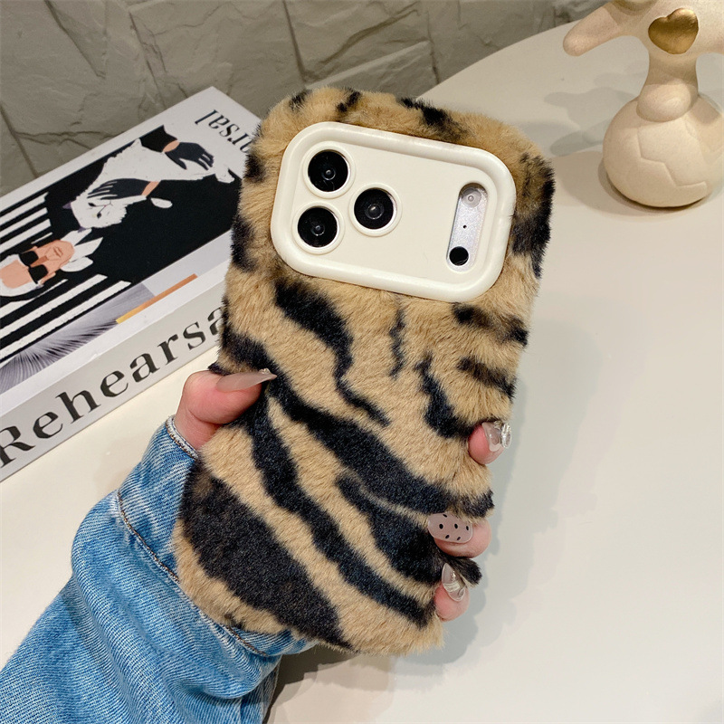 Luxury Zebra Pattern Fluffy Pl - Phone Cases Iphone 14 review and price
