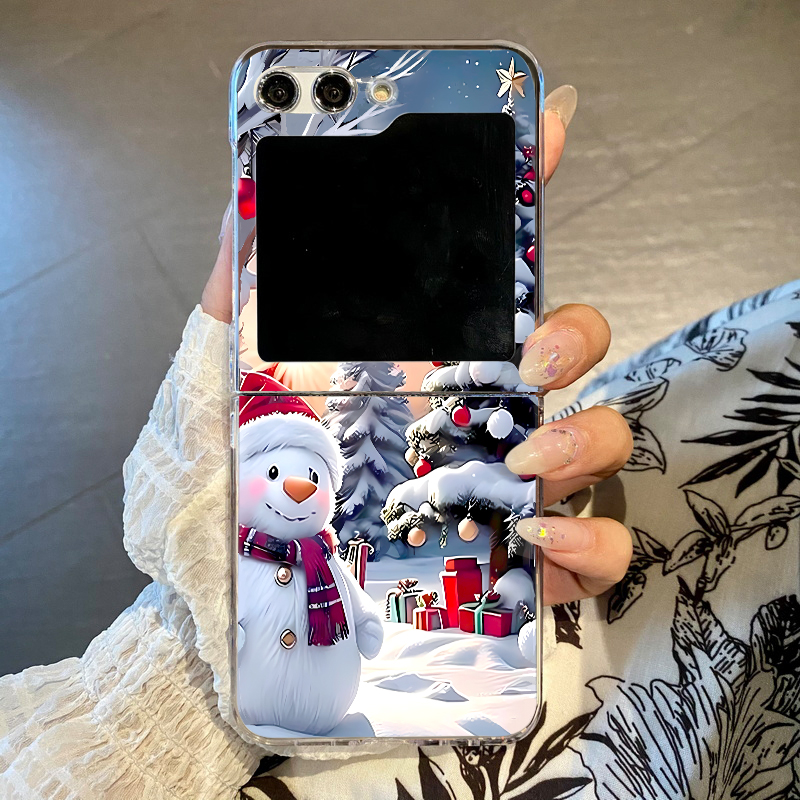 Christmas Snowman Elk Phone Ca - Phone Cases Z Flip 5 review and price