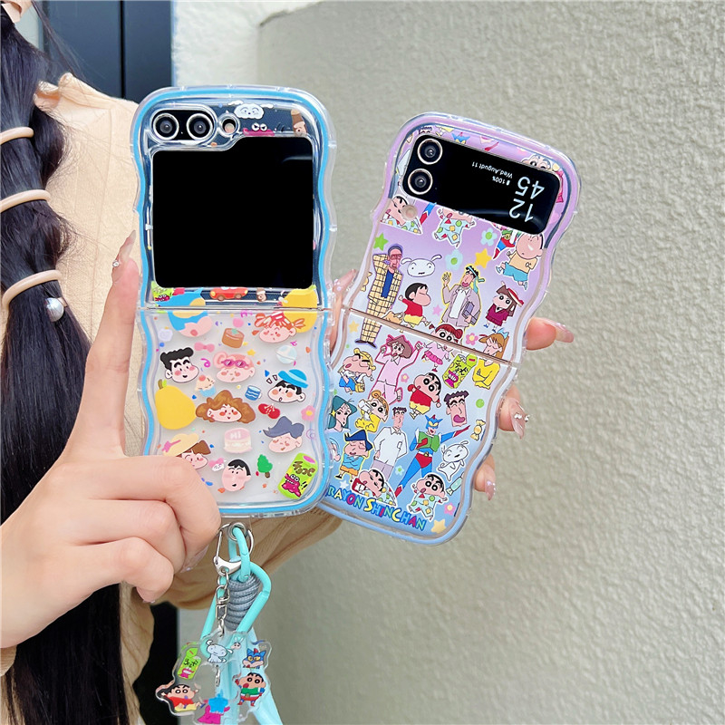 Cute Cartoon Japan Anime Crayo - Phone Cases Z Flip 5 review and price
