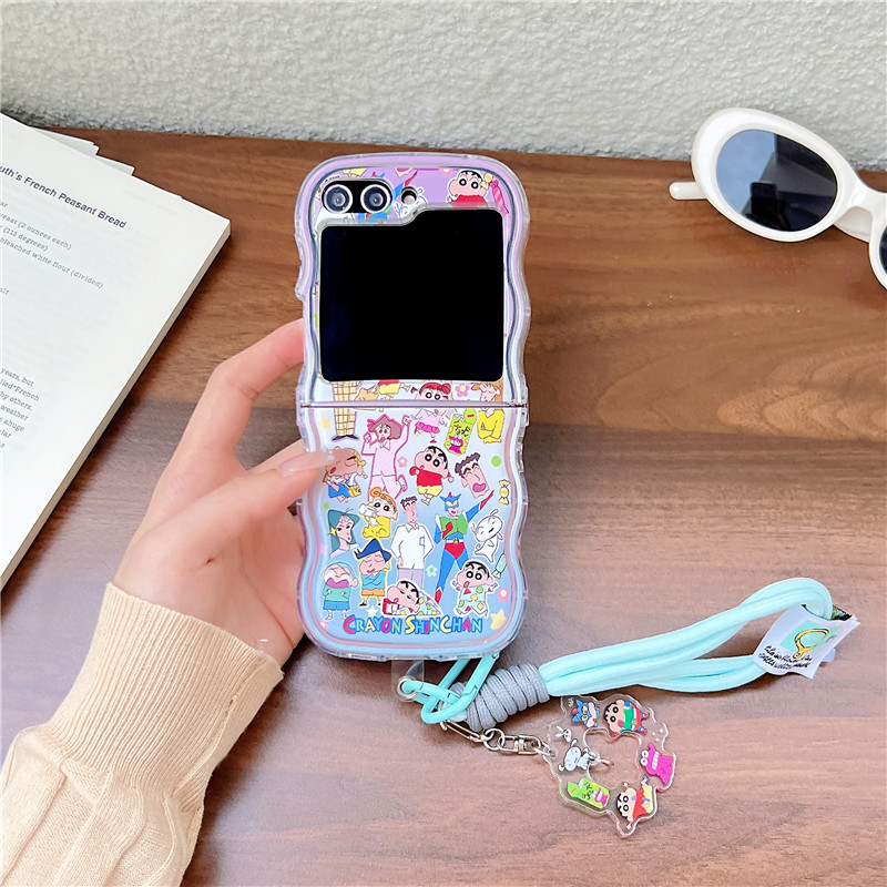 Cute Cartoon Japan Anime Crayo - Phone Cases Z Flip 5 review and price