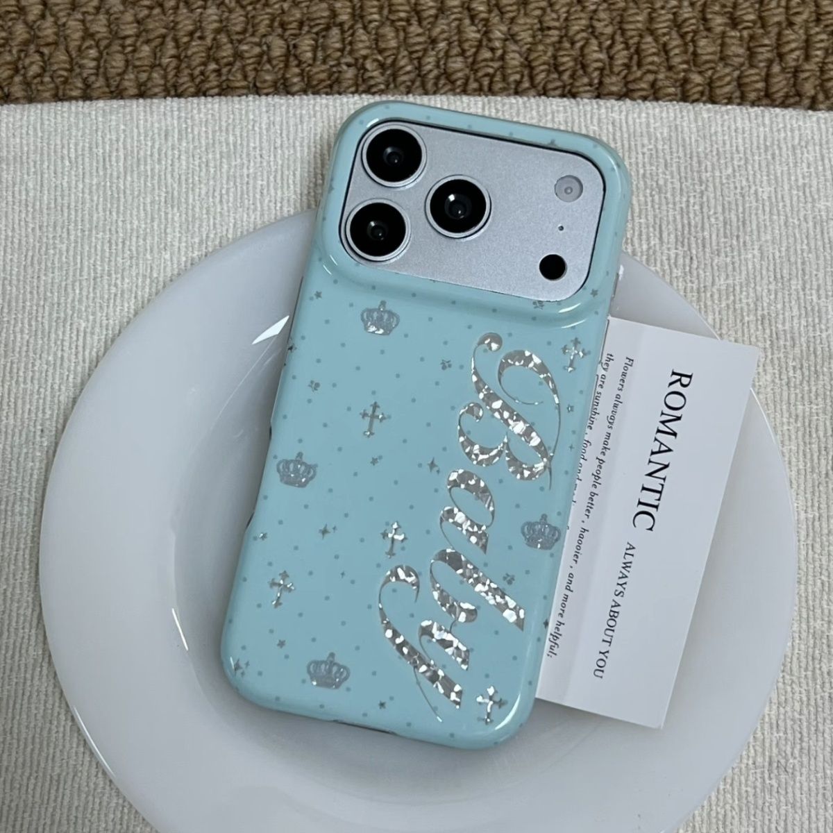 Korean Ins Mint Colored Englis - Phone Cases Iphone 14 review and price