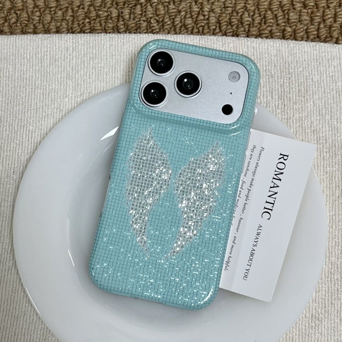 Korean Ins Mint Colored Englis - Phone Cases Iphone 14 review and price