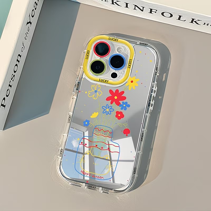 Summer Daisy Cat Vase Design M - Phone Cases Art review and price