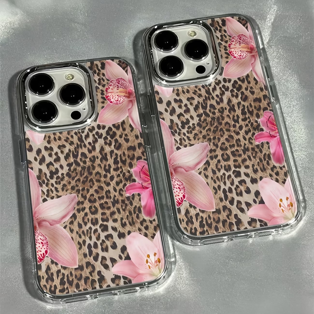 Leopard Print Lily Flower Tran - Phone Cases Best review and price