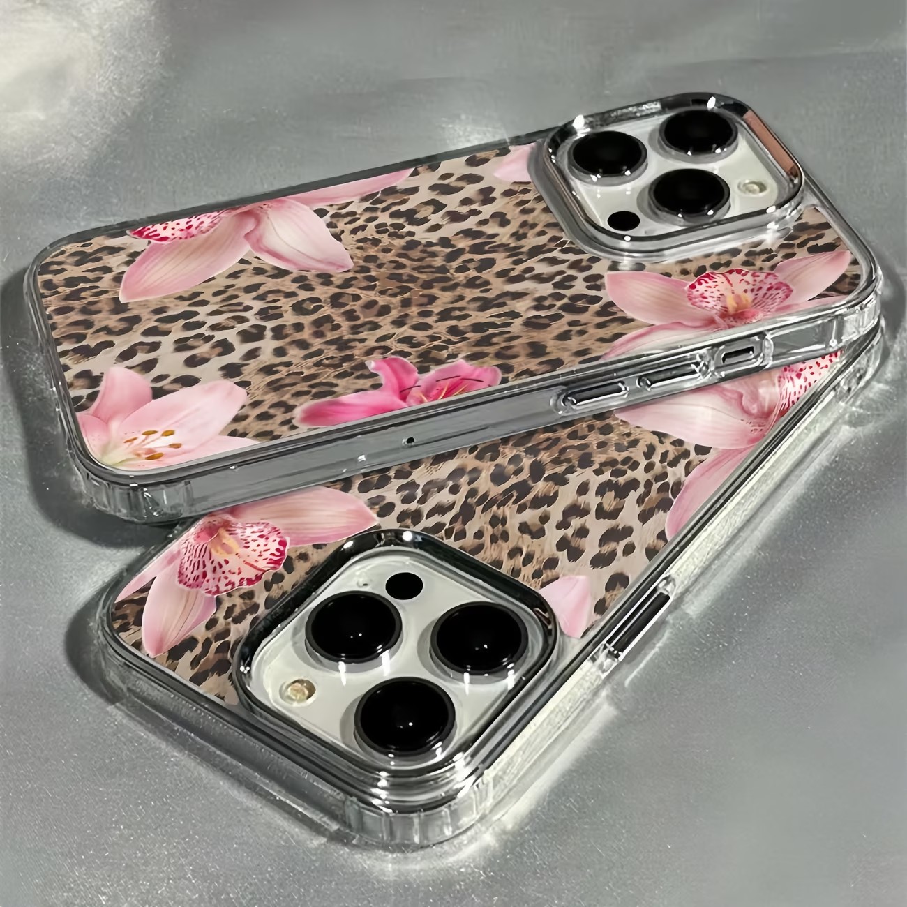 Leopard Print Lily Flower Tran - Phone Cases Best review and price
