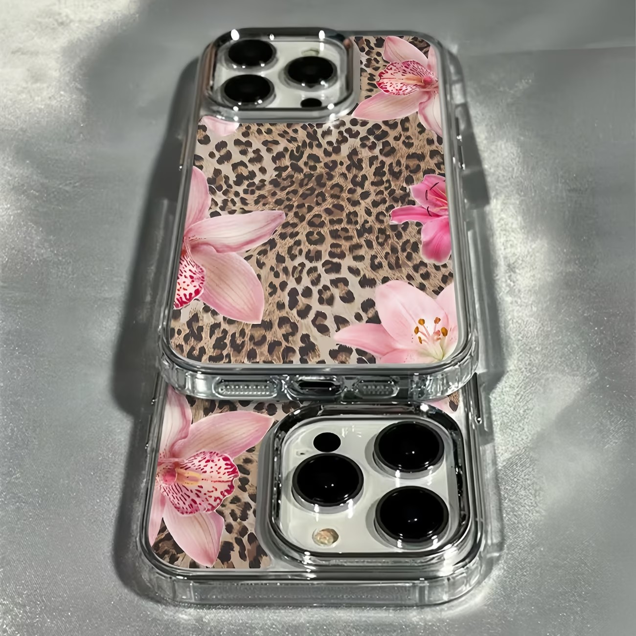 Leopard Print Lily Flower Tran - Phone Cases Best review and price