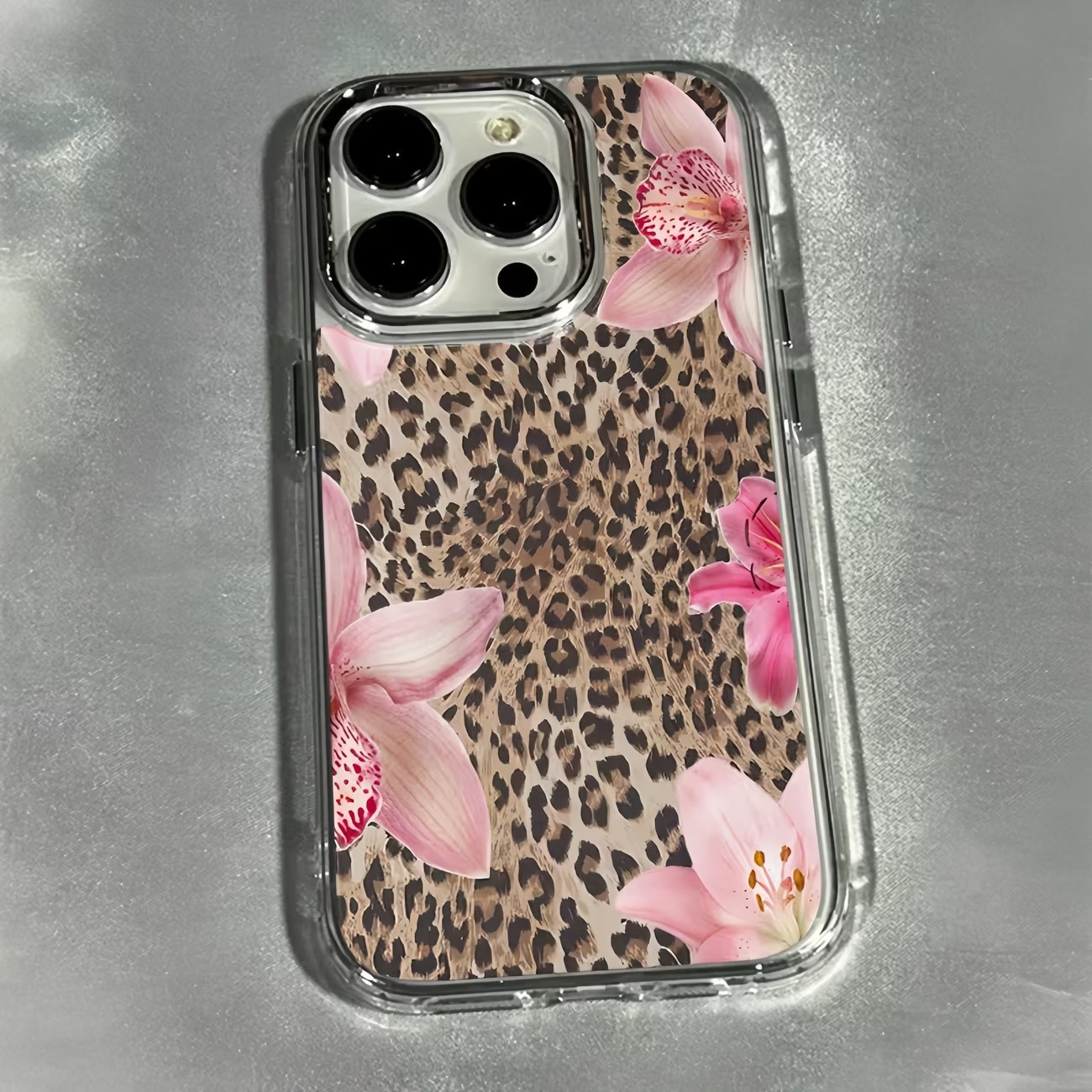 Leopard Print Lily Flower Tran - Phone Cases Best review and price