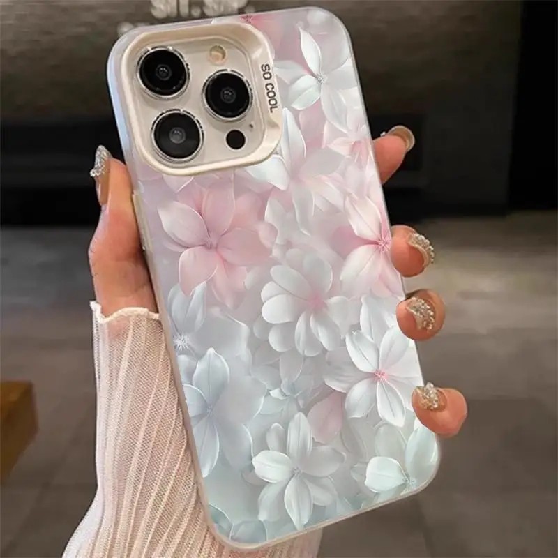 Pink Flower Case for iPhone 15 - Phone Cases Durable review and price