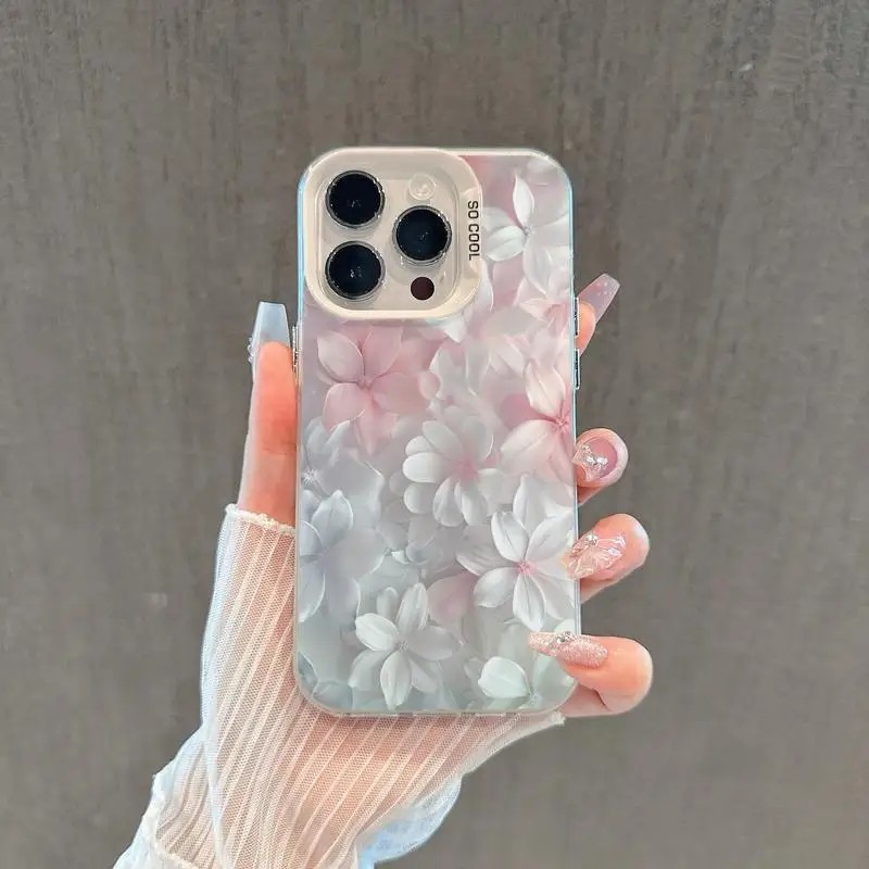 Pink Flower Case for iPhone 15 - Phone Cases Durable review and price