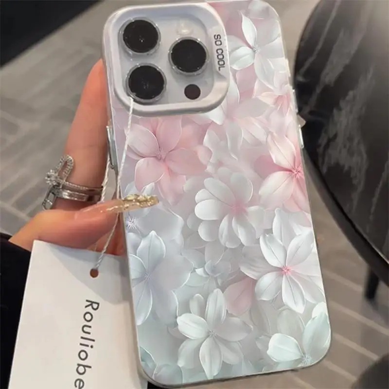 Pink Flower Case for iPhone 15 - Phone Cases Durable review and price