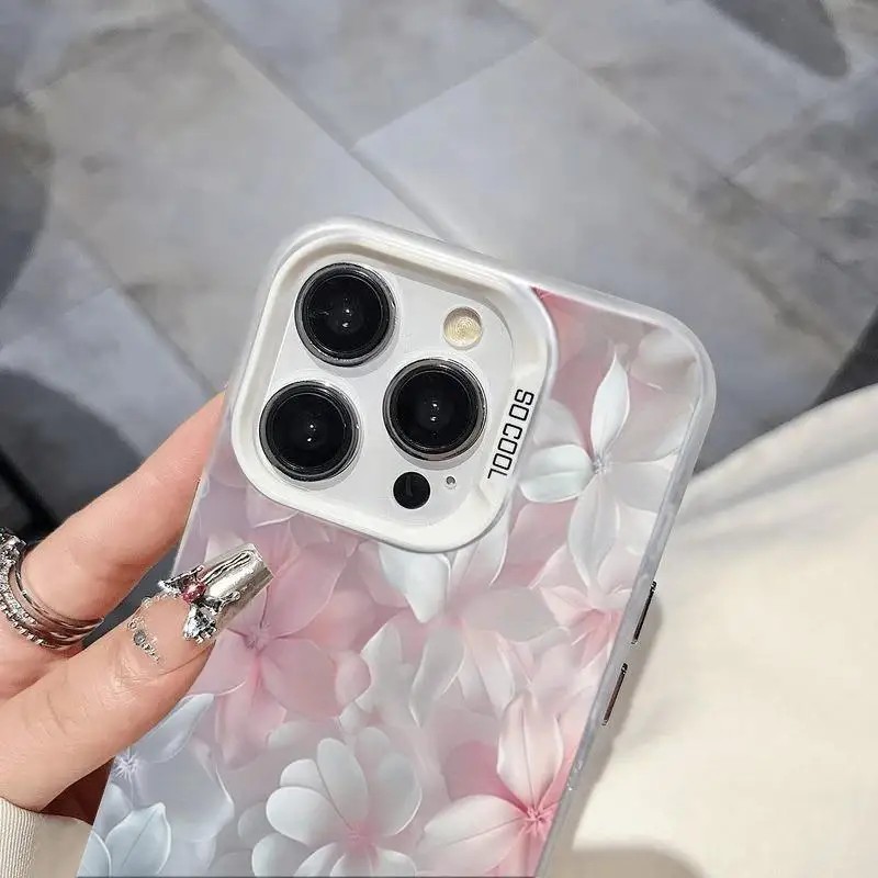 Pink Flower Case for iPhone 15 - Phone Cases Durable review and price