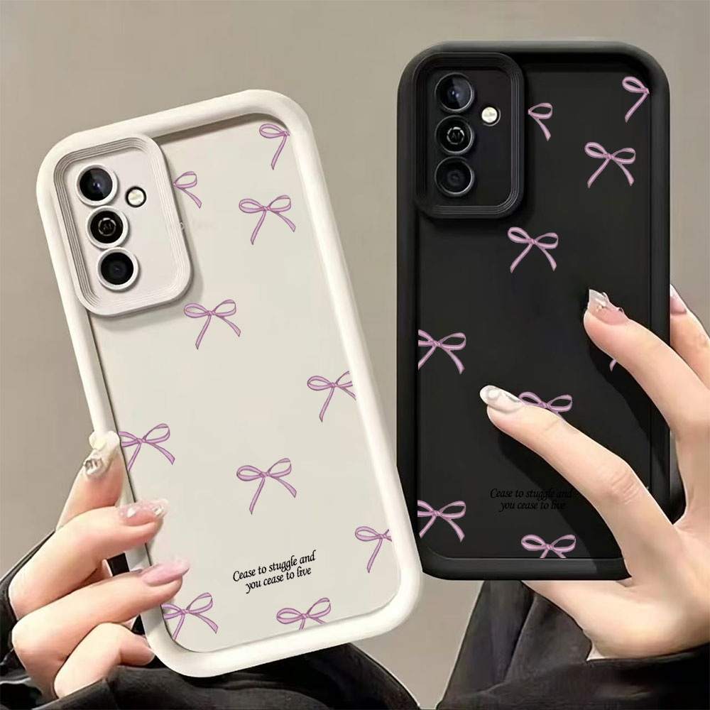 Pink Bow Print Soft TPU Phone  - Phone Cases Samsung S25 Fe review and price