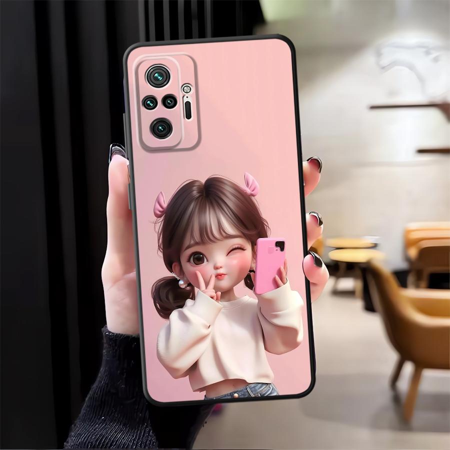Cartoon Girl Pattern Funda Pho - Phone Cases Redmi review and price