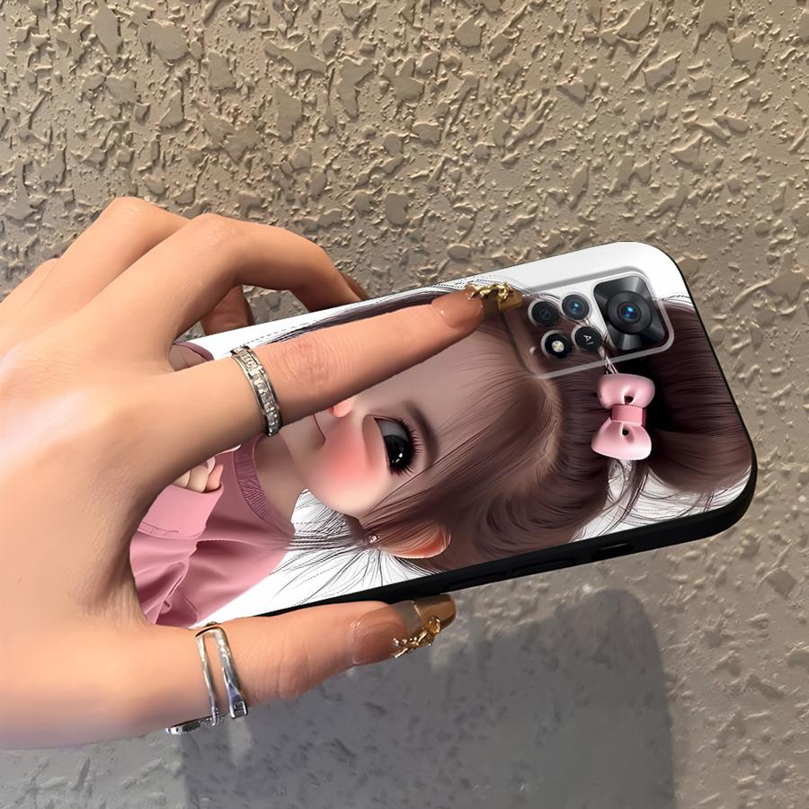 Cartoon Girl Pattern Funda Pho - Phone Cases Redmi review and price